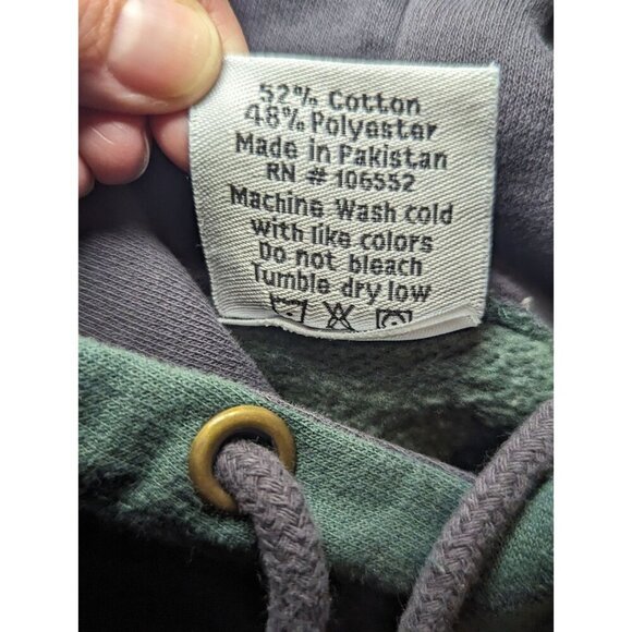 TREES OF MYSTERY Pullover Hoodie Sweatshirt Unisex Size Small Green Heavyweight - Picture 10 of 14